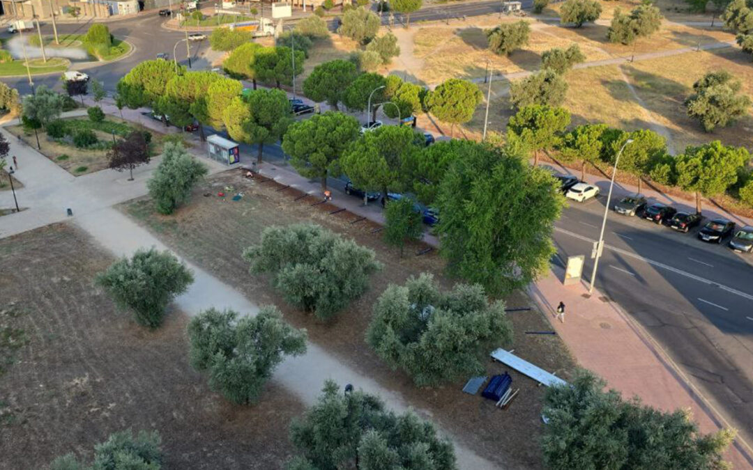 Paralizado el vallado perimetral del Parque de Los Olivos